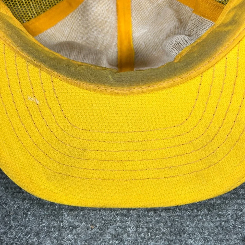 Vintage Pepsi Challenge Cap Hat Mens Snap Back Yellow Mesh Trucker 1980s